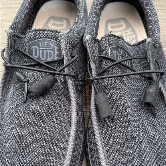 Hey Dude Size 9 Wally Soy Micro Men's Dark Gray Slip-On Loafers - Picture 10 of 12